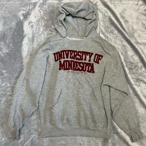 University of Minnesota Gophers Sweatshirt U of M Gray Size S Applique